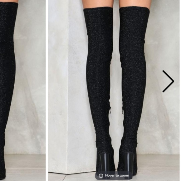 Nasty Gal  -  Studio 54 Over-the-Knee Boot - Picture 4 of 4